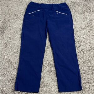 Jamie Sadock Women's Elegante Golf Ankle Pants Navy Blue Size 8